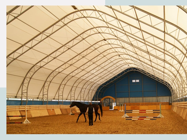 Строительство конных манежей в Пушкино