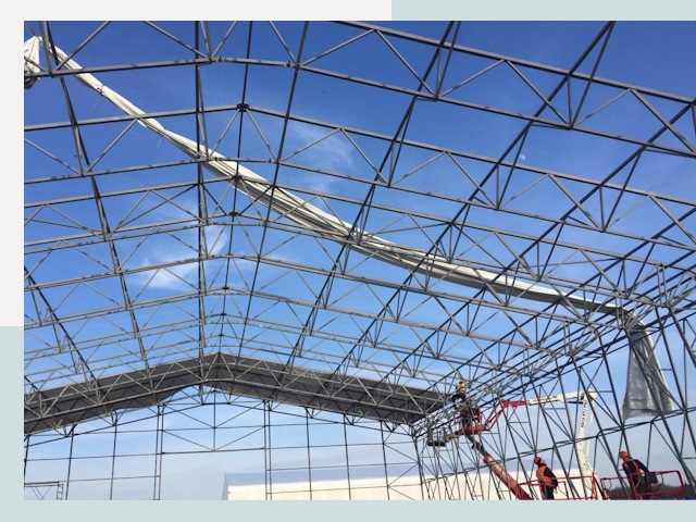 Шатровые ангары от 622 руб. в Пушкино и Московской области