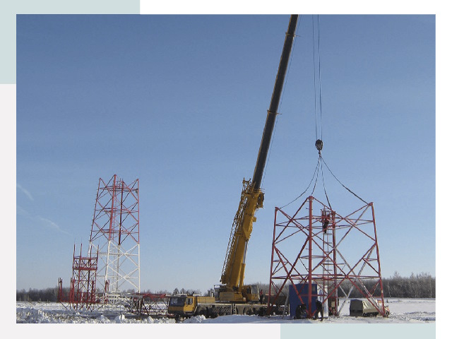 Монтаж вышек связи в Пушкино