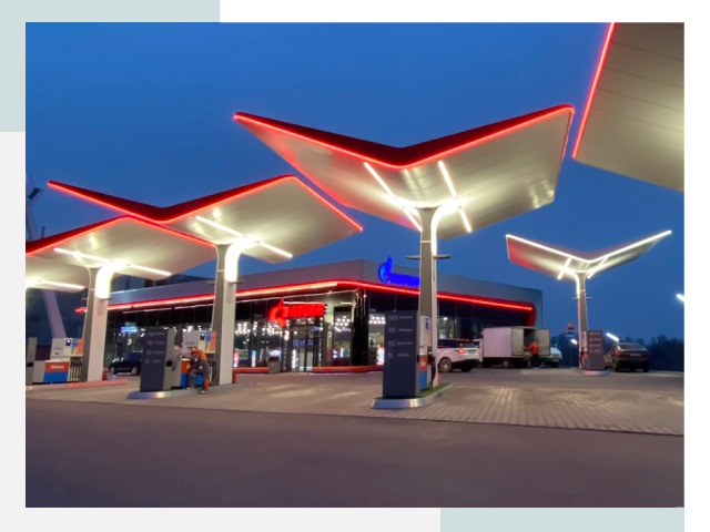 Навесы для АЗС в Пушкино