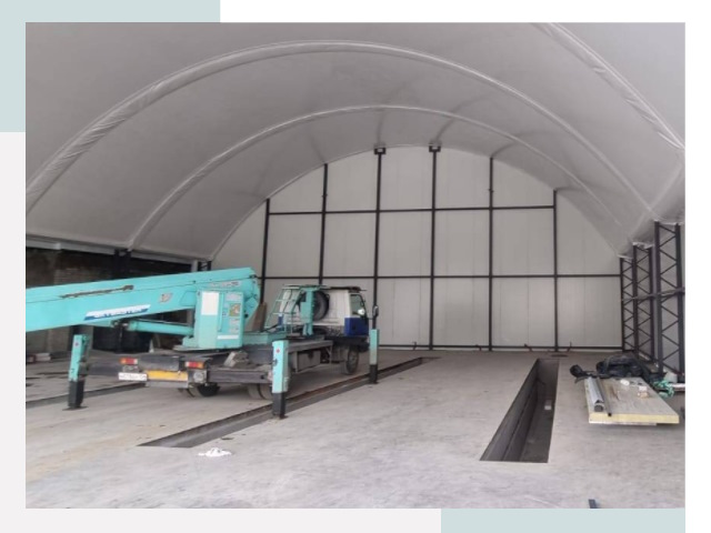 Внутреннее оснащение ангаров в Пушкино