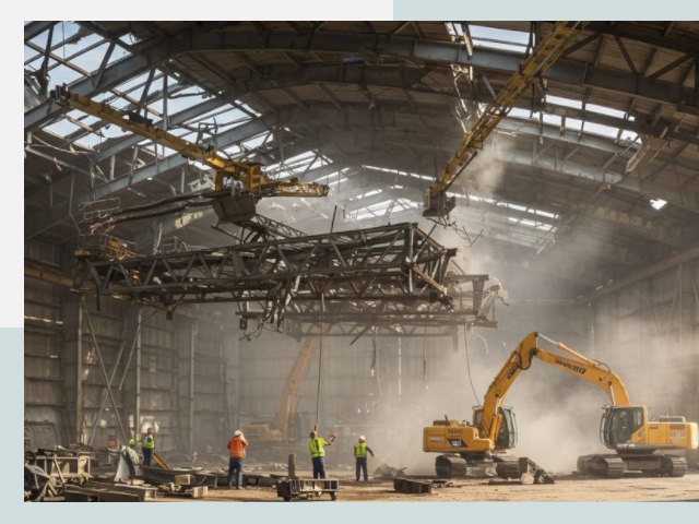 Демонтаж ангаров в Пушкино от 622 руб. за м²