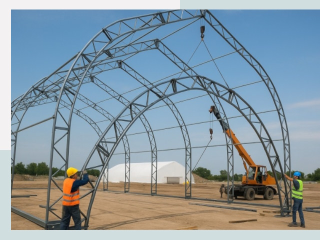 Монтаж ангаров в Пушкино от 622 руб. - Надежно и быстро